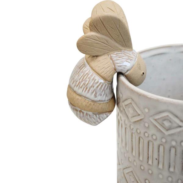 White Bee Pot Sitter  |   Pot Sitters Pot Sitters