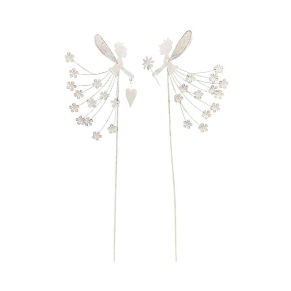 50Cm Fleur Fairy Garden Stake – White  |   Fairy Garden Fairy Garden Fairy Garden