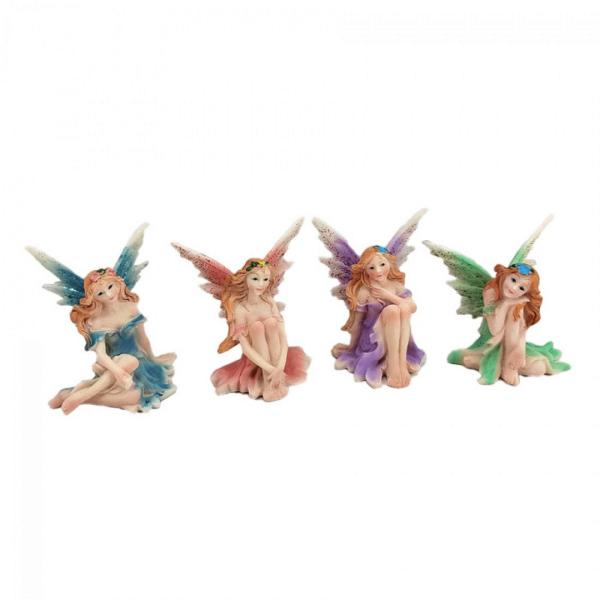 8Cm Fairy Statue  |   Garden Angel & Fairy Figurines Figurines Blue