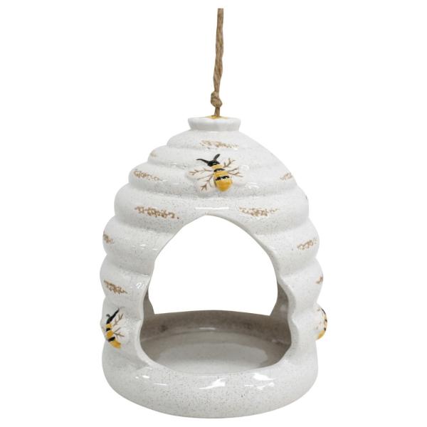 Beehive Hanging Bird Feeder – White  |   Bird Houses & Feeders Bird Houses & Feeders Bird Houses & Feeders