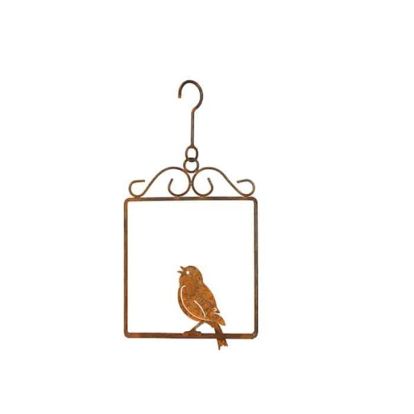 Bird On Perch – Rust  |   Bird Garden Ornaments Bird Garden Ornaments Bird Garden Ornaments