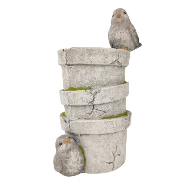 Birds With Pot  |   Rustic Pots & Planters Pots & Planters Rustic Pots & Planters