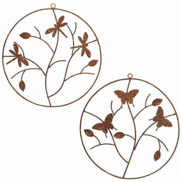 Butterfly / Dragonfly Wall Art  |   Rusted Hanging Ornaments & Indoors Rusted Hanging