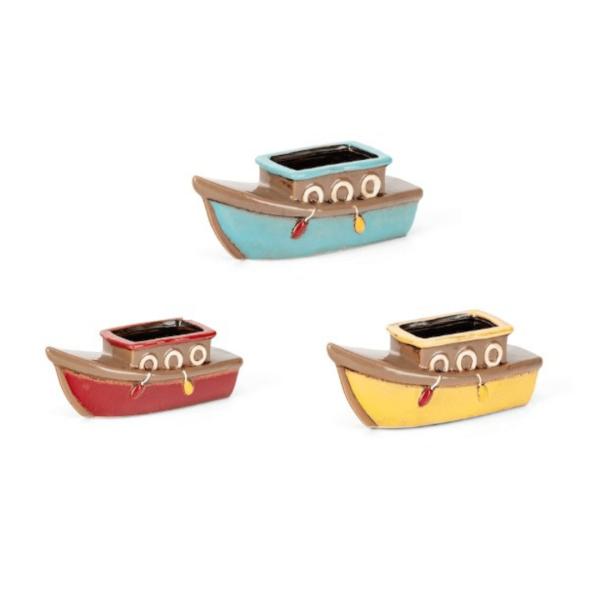 Ceramic Boat Pot  |   Quirky Pots & Planters Pots & Planters Blue