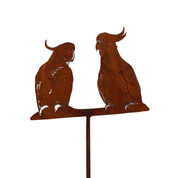 Cockatoo Pair Garden Stake  |   Animal Garden Stakes Animal Garden Stakes Animal Garden Stakes