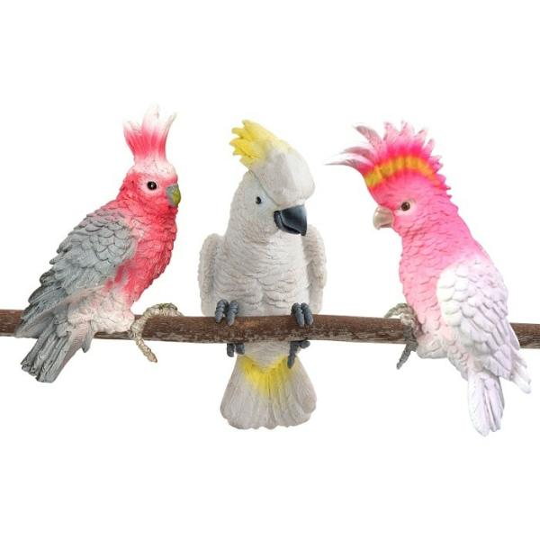 Cockatoo Pot Sitter (Galah/Major Mitchell/Cockatoo)  |   Pot Sitters Ornaments & Indoors Pot Sitters