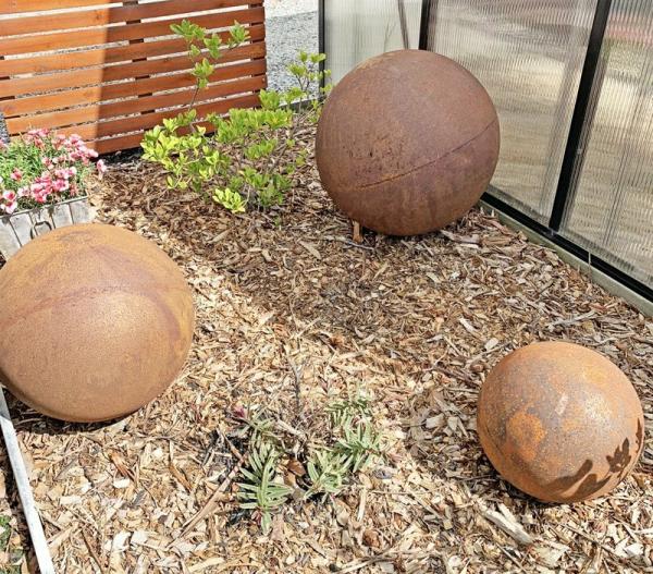 Corten Steel Balls  |   Garden Sculptures Garden Art Garden Sculptures