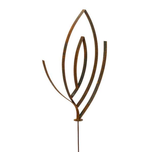 Curved Rustic Garden Sculpture On Stake  |   Garden Sculptures Garden Art Garden Sculptures