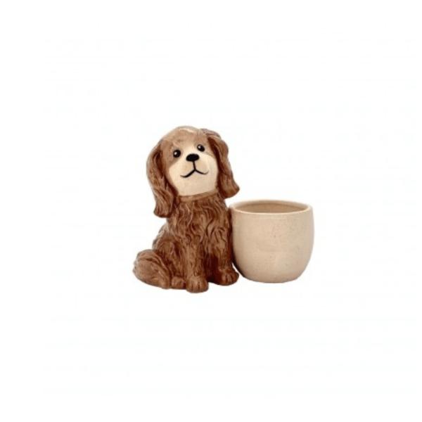 Dog Ornament With Planter  |   Dog & Cat Pots Dog & Cat Pots Dog & Cat Pots