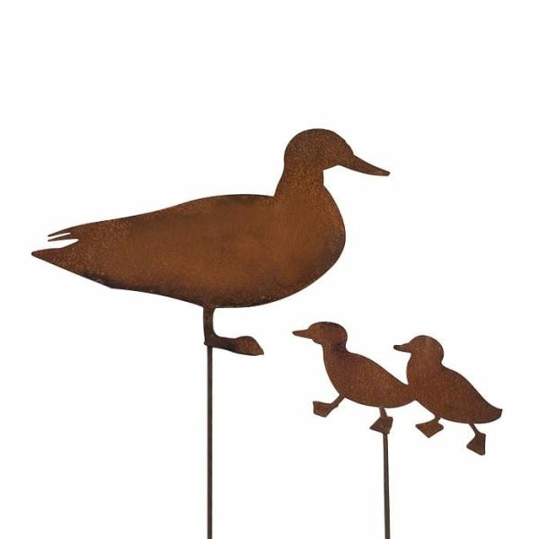 Duck Silhouette Stakes (Set 2)  |   Duck & Chicken Garden Ornaments Animal Garden Stakes Animal Garden Stakes