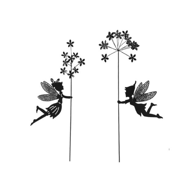 Fairy In The Breeze Stake – Black  |   Outdoor Decor Garden Decor Outdoor Decor