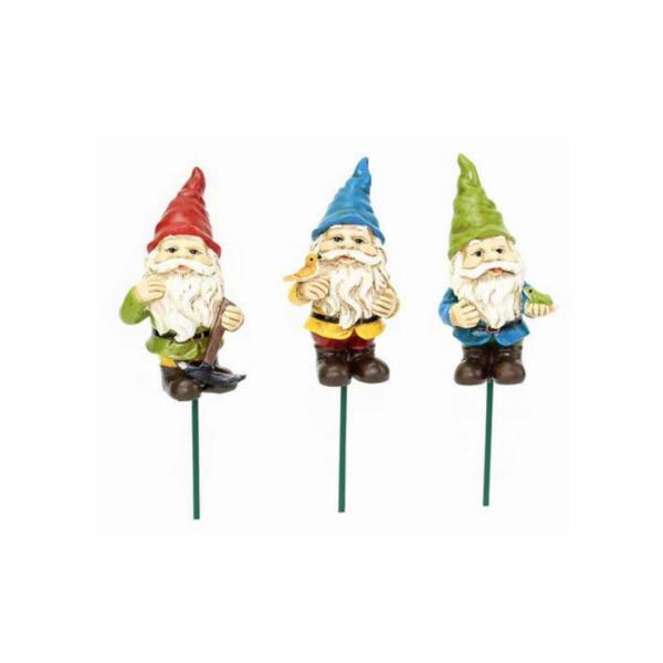 Gnome Garden Stake  |   Ceramic Garden Ornaments Ceramic Garden Ornaments Blue Hat