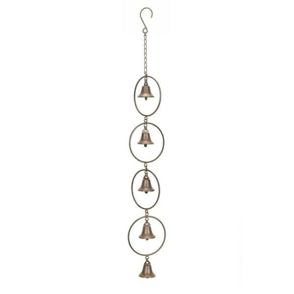 Hanging Bells In Rings  |   Wind Chimes Garden Decor Wind Chimes