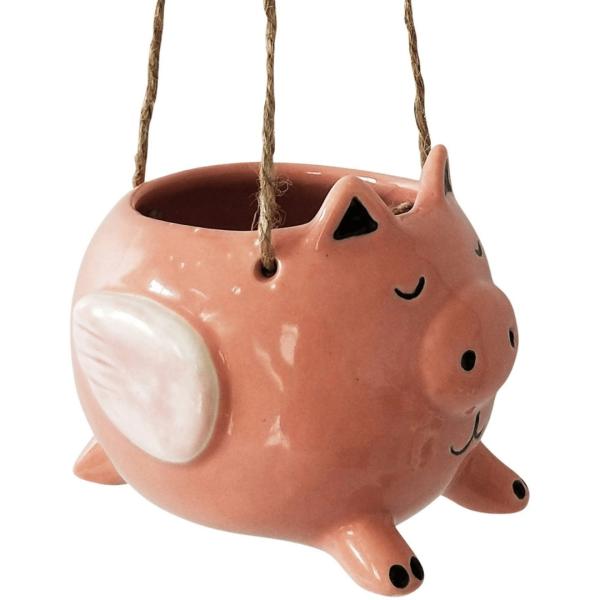 Hanging / Standing Pig Planter  |   Hanging Pots & Planters Ceramic Pots & Planters Ceramic Pots & Planters