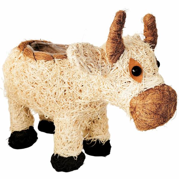 Husk Cow Planter  |   Animal Planters Animal Planters Animal Planters