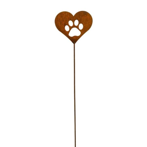 Paw Print Rustic Garden Stake (Large)  |   Animal Garden Stakes Animal Garden Stakes Animal Garden Stakes