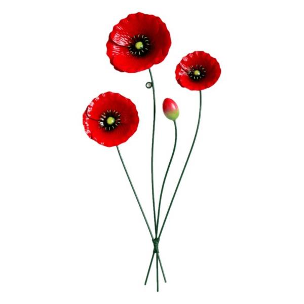 Poppy Wall Art  |   Indoor Wall Art Colourful Outdoor Wall Art Colourful Outdoor Wall Art