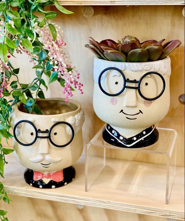 Pot People – Nanna & Pappa  |   Quirky Pots & Planters Ceramic Pots & Planters Ceramic Pots & Planters