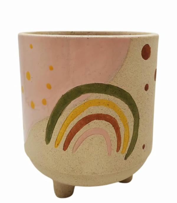 Rainbow Planter With Legs  |   Ceramic Homeware Ceramic Homeware Ceramic Homeware