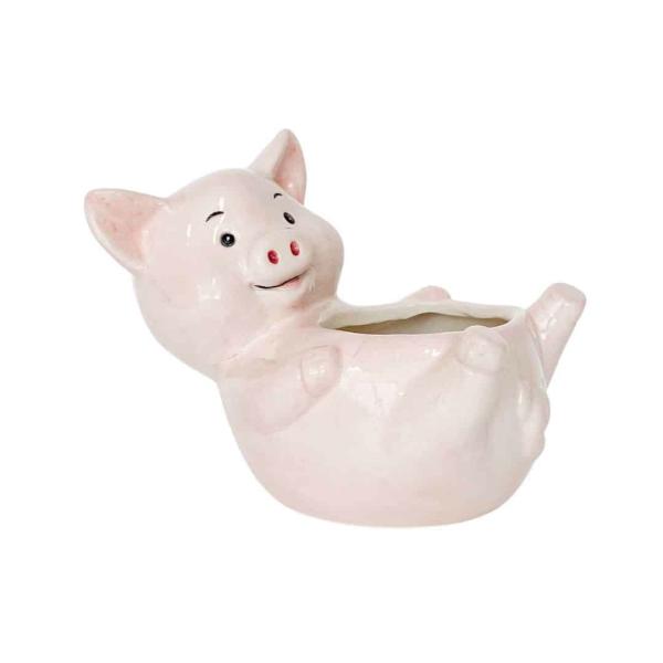 Reclining Pig Planter  |   Ceramic Pots & Planters Animal Planters Animal Planters