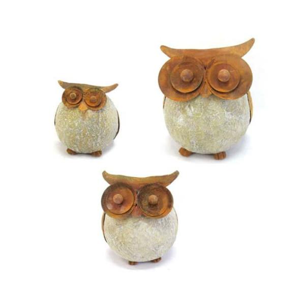 Resin Round Owl  |   Bird Garden Ornaments Bird Garden Ornaments Bird Garden Ornaments