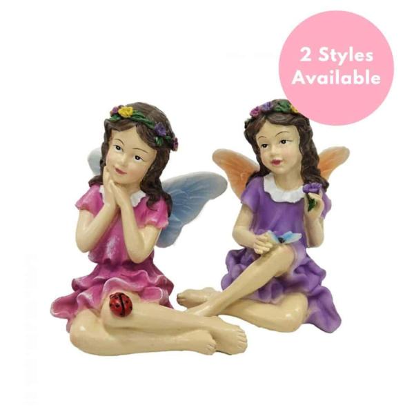 Resin Sitting Fairy  |   Fairy Garden Fairy Garden Fairy Garden