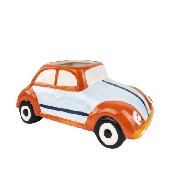 Retro Buggy Planter – Blue & Orange  |   Quirky Pots & Planters Pots & Planters Quirky Pots & Planters