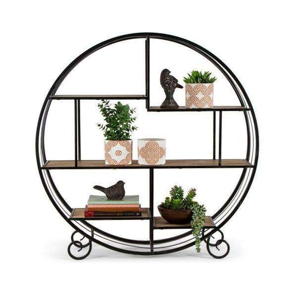 Round Floating Floor Shelf Stand  |   Plant Stands Garden Decor Plant Stands