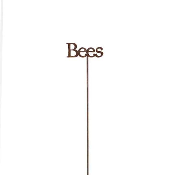 Rust Bees Stake  |   Garden Signs & Labels Garden Decor Garden Signs & Labels