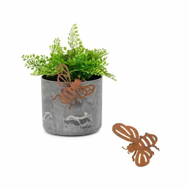 Rust Pot Hanger – Bee (Small)  |   Pot Sitters Ornaments & Indoors Pot Sitters