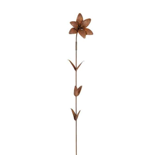 Rustic Lily Stake  |   Garden Sculptures Garden Art Garden Sculptures