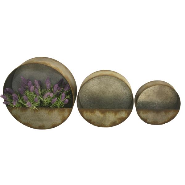 Set Of 3 Nested Elemental Wall Planters  |   Wall Planters & Pots Pots & Planters Wall Planters & Pots