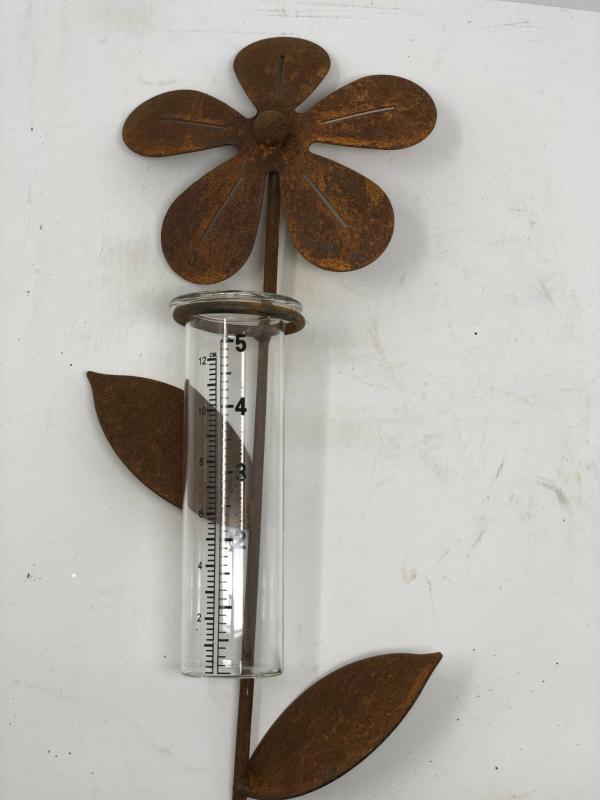 Simple Flower Rain Gauge  |   Rain Gauges Garden Decor Rain Gauges