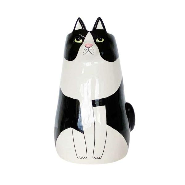 Sitting Cat Vase Black & White  |   Ceramic Pots & Planters Ceramic Pots & Planters Ceramic Pots & Planters