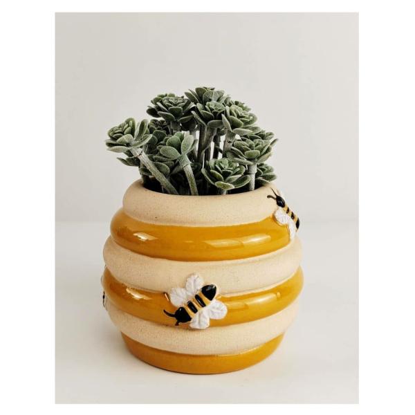 Small Beehive Planter – Yellow  |   Animal Planters Animal Planters Animal Planters