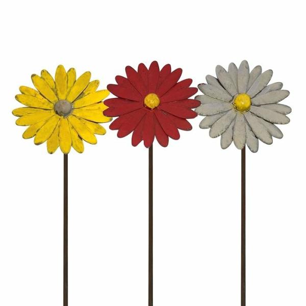 Small Painted Daisy Stake  |   Colourful Outdoor Wall Art Colourful Outdoor Wall Art Colourful Outdoor Wall Art