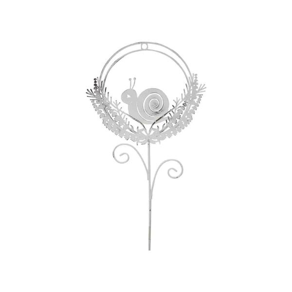 Snail In Wreath – Garden Stake  |   Decorative Garden Stakes Decorative Garden Stakes Decorative Garden Stakes