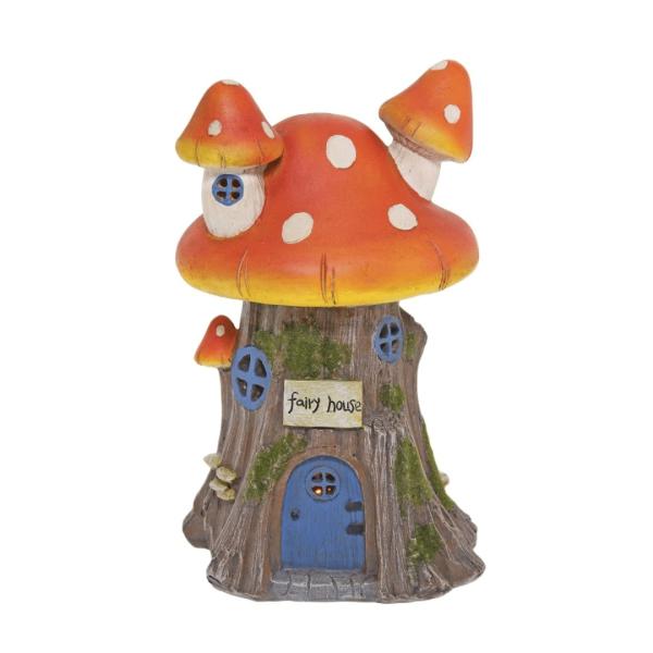 Solar Fairy House – Toadstool  |   Garden Angel & Fairy Figurines Figurines Garden Angel & Fairy Figurines