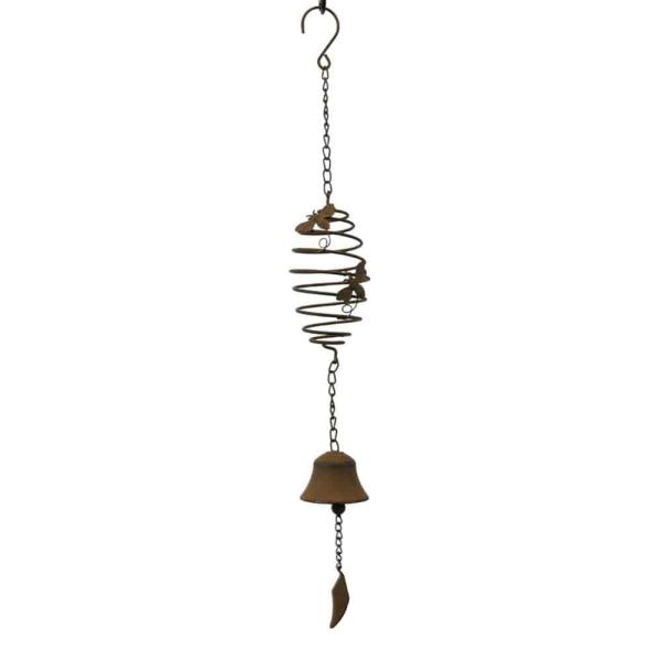 Spiral Hanging Bee Chime  |   Wind Chimes Garden Decor Wind Chimes