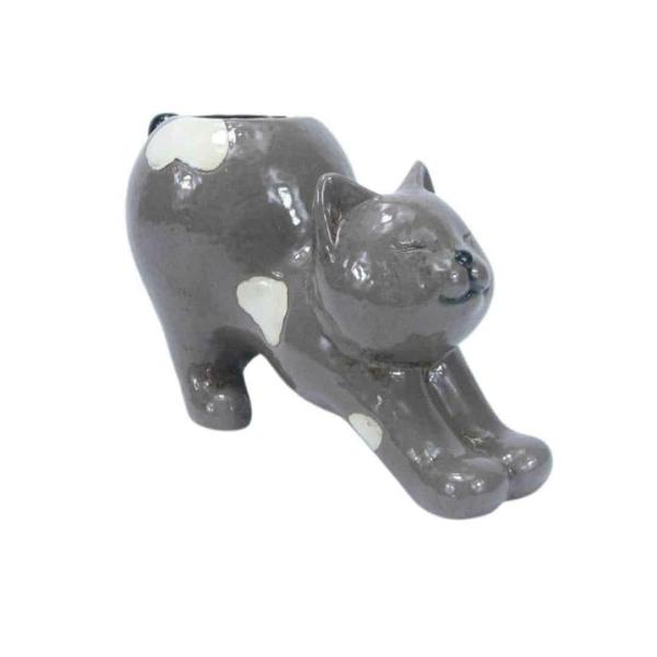 Stretching Cat Planter  |   Dog & Cat Pots Ceramic Pots & Planters Ceramic Pots & Planters