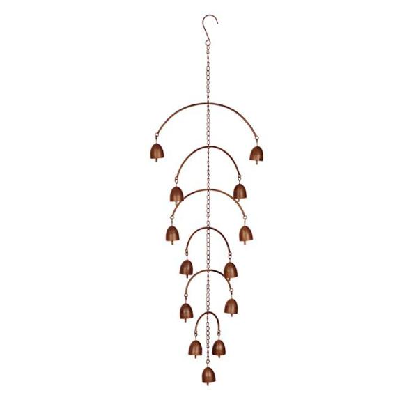 Tiered Bell Chain  |   Rusted Hanging Ornaments & Indoors Blue