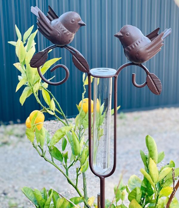 Two Bird Rain Gauge  |   Rain Gauges Garden Decor Rain Gauges