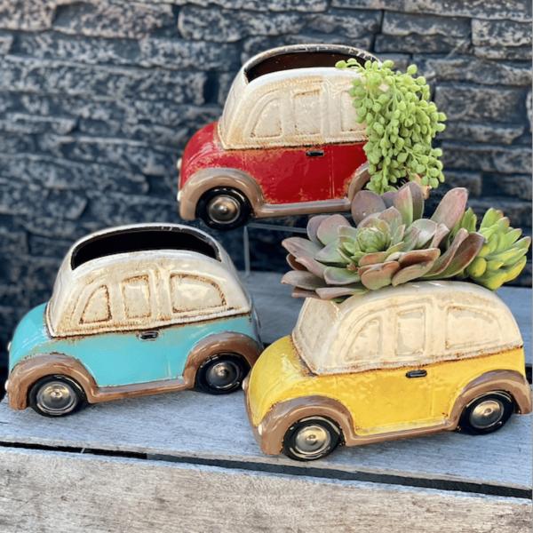 Vw Beetle Pot  |   Quirky Pots & Planters Pots & Planters Blue