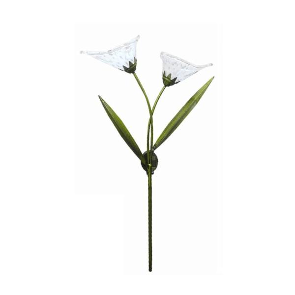 White Lily Solar Light Stake  |   Decorative Garden Stakes Decorative Garden Stakes Decorative Garden Stakes