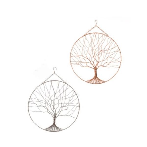 Wire Hanger – Tree Of Life  |   Outdoor Wall Art Garden Art Brown