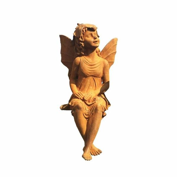 Xl Sitting Fairy  |   Garden Angel & Fairy Figurines Cast Iron Garden Figurines Cast Iron Garden Figurines