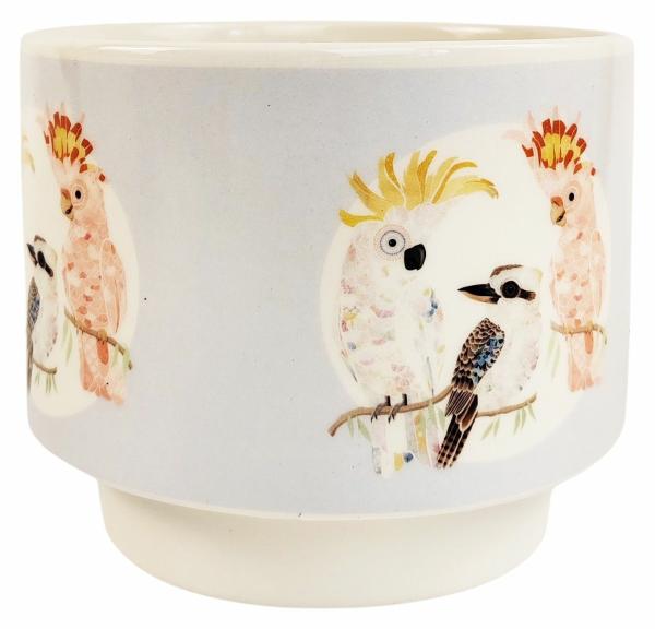 Blue Aussie Birds Planter 15Cm  |   Ceramic Pots & Planters Ceramic Pots & Planters Ceramic Pots & Planters