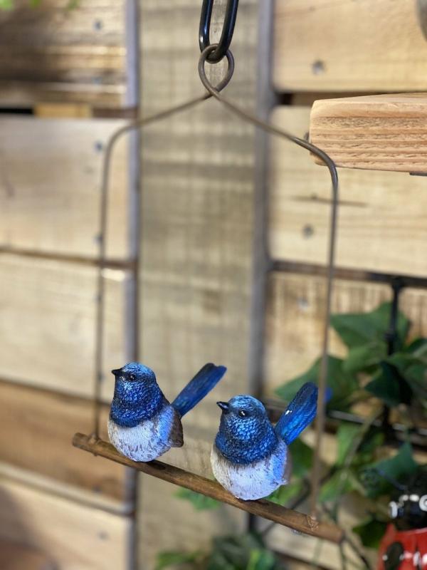 Fairy Wren Birds On Hanger  |   Bird Garden Ornaments Bird Garden Ornaments Bird Garden Ornaments