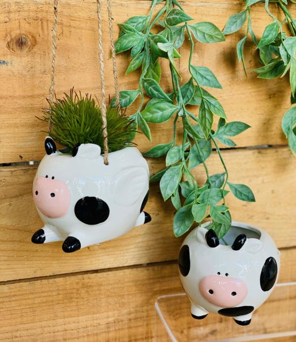 Flying Cow And Pot Planter  |   Ceramic Pots & Planters Ceramic Pots & Planters Ceramic Pots & Planters