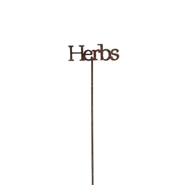 Rust Herbs Stake  |   Garden Signs & Labels Garden Decor Garden Signs & Labels